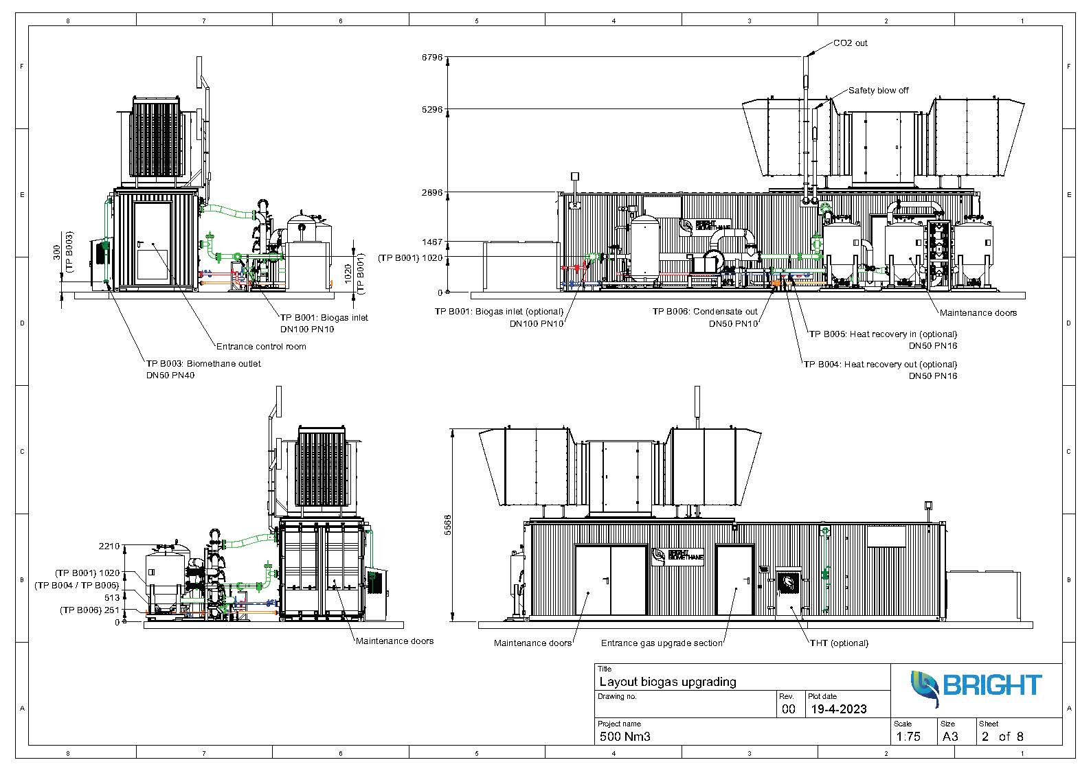 Bright Biomethane 500m3/hr Membrane Upgrading system, AS NEW, FULL SCOPE - Image 13