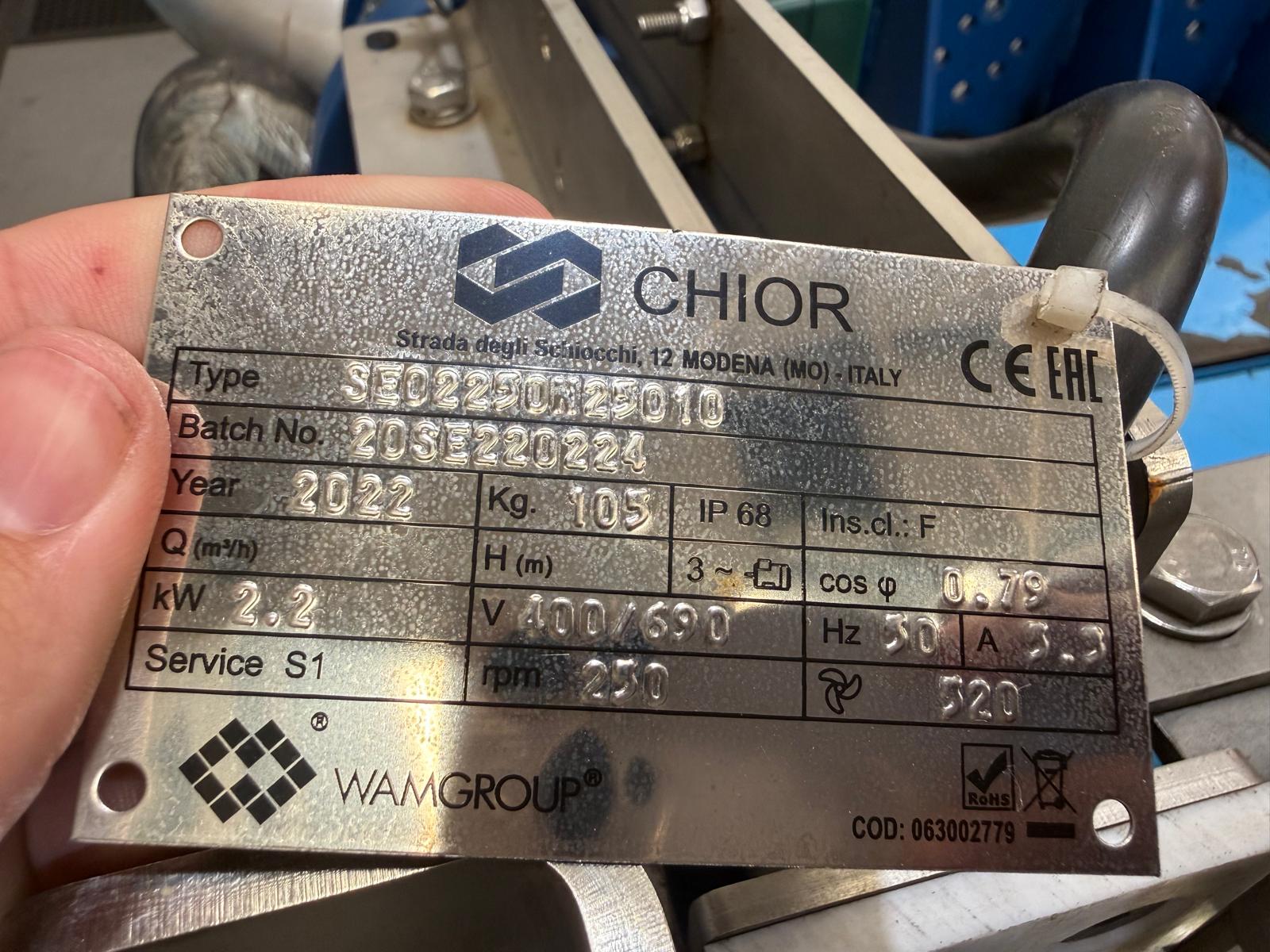 2.2kW Submersible Mixer - Saveco Chior SE - Unused with warranty - Image 4