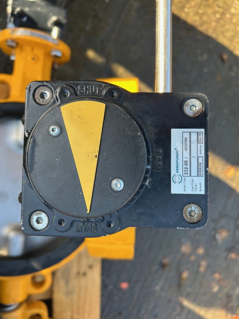 Ebro Armaturen Gear operated butterfly valves DN250 - Stainless Steel disc - UNUSED - Image 4