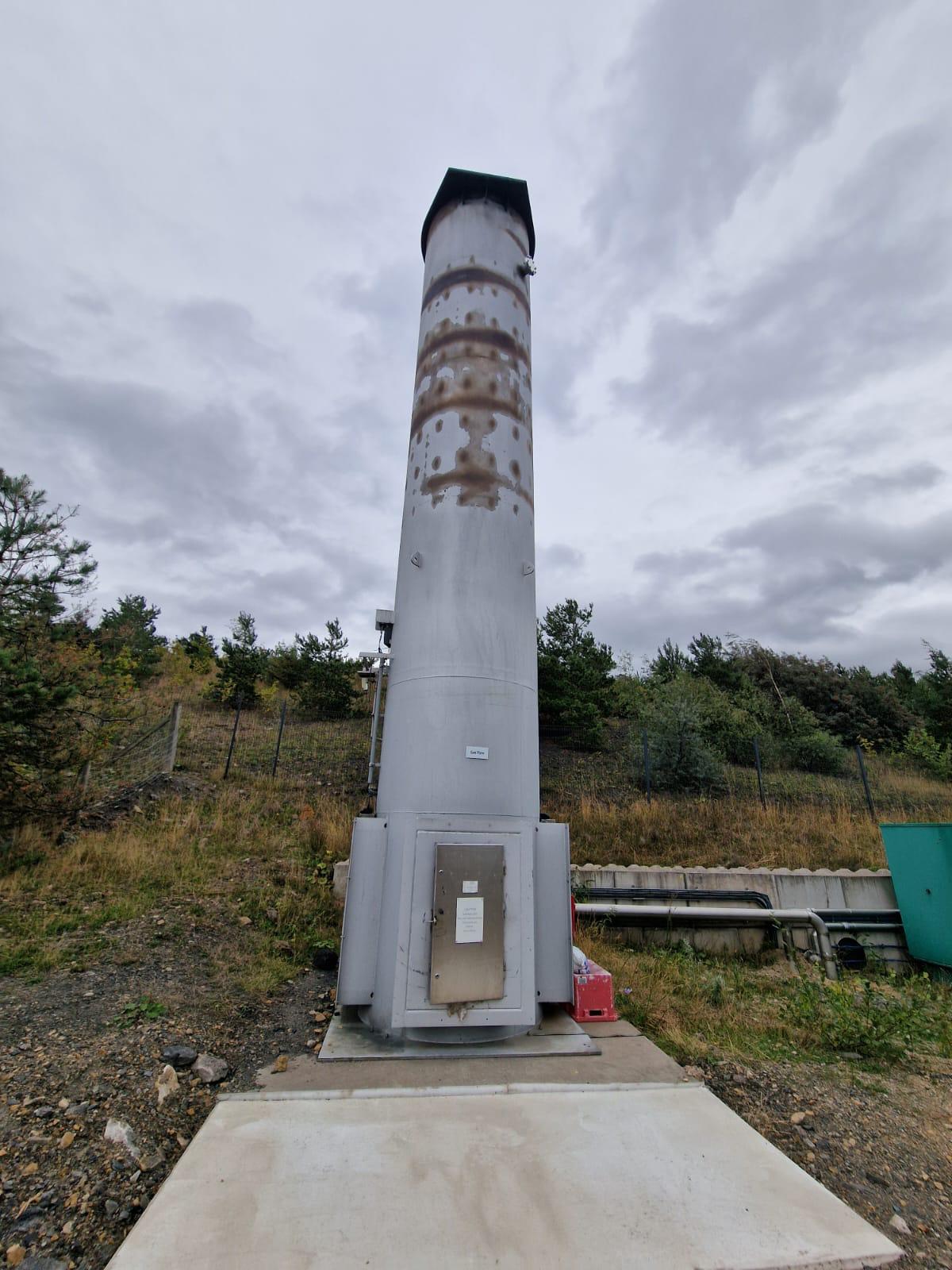 Haase High Temperature Biogas / Biomethane Flare 1200/600m3/hr - Fully Operational