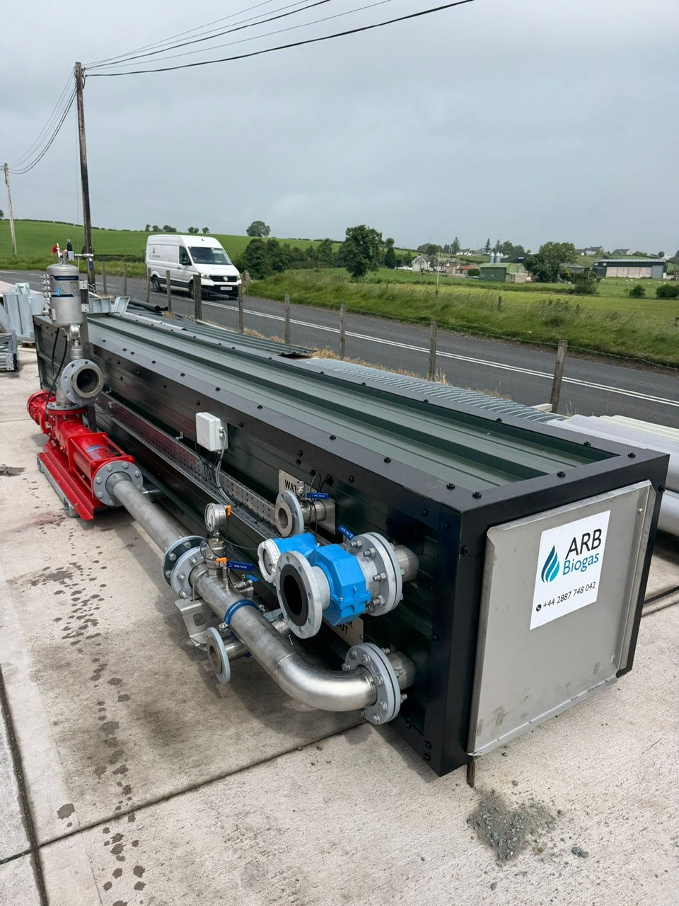 Digestate Heat Exchanger Skid with pump and all instrumentation ***Plug and Play***