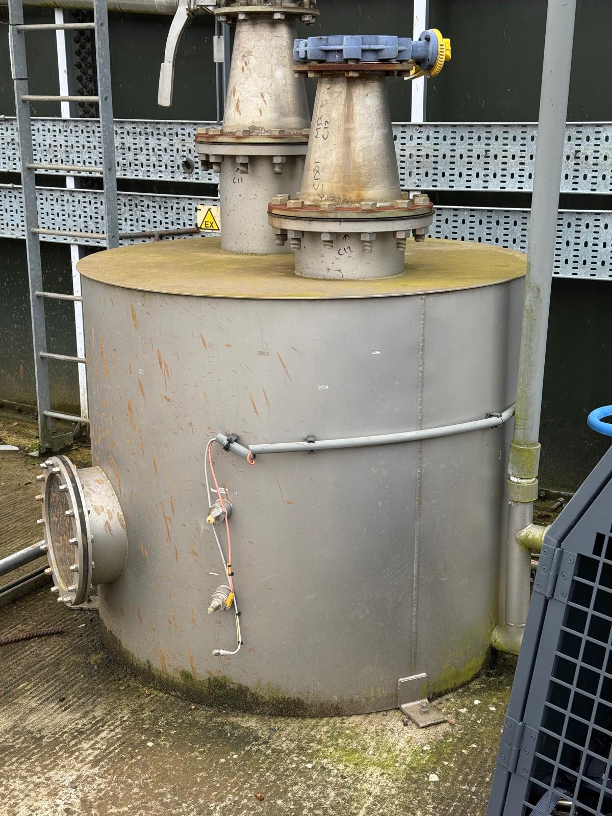 Biogas pipework with condensate trap and Whessoe relief valve - Image 4