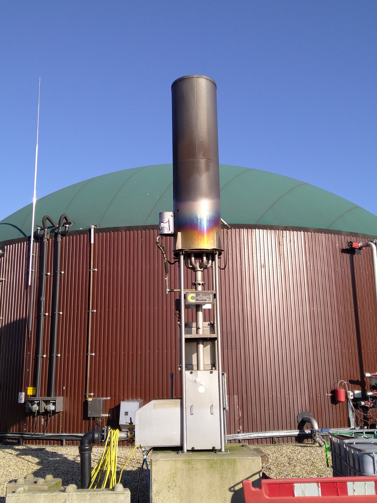 C-Deg LTC-350 Biogas flare 350m3/hr - Fully operational