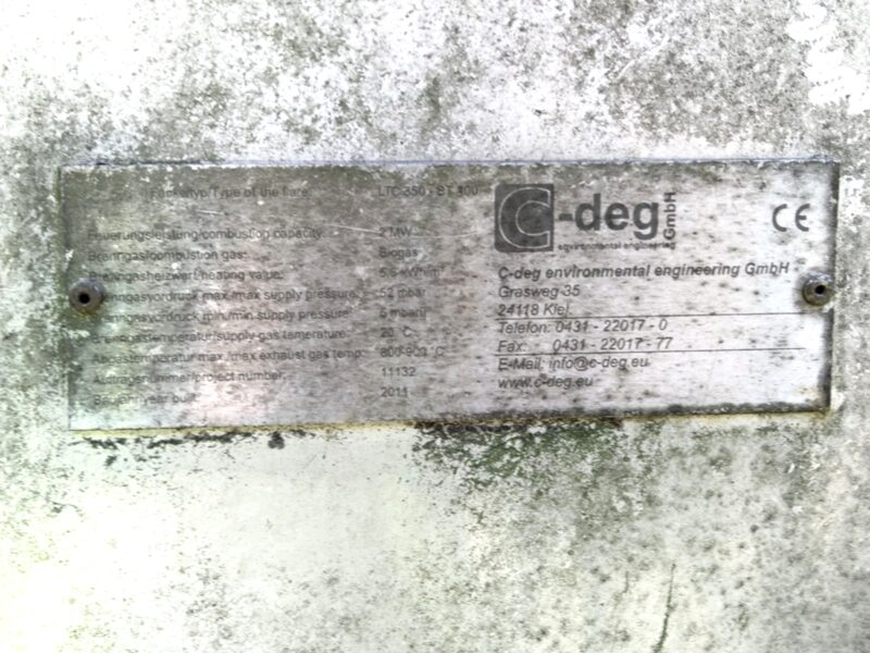 C-Deg LTC-350 Biogas flare 350m3/hr - Fully operational - Image 5