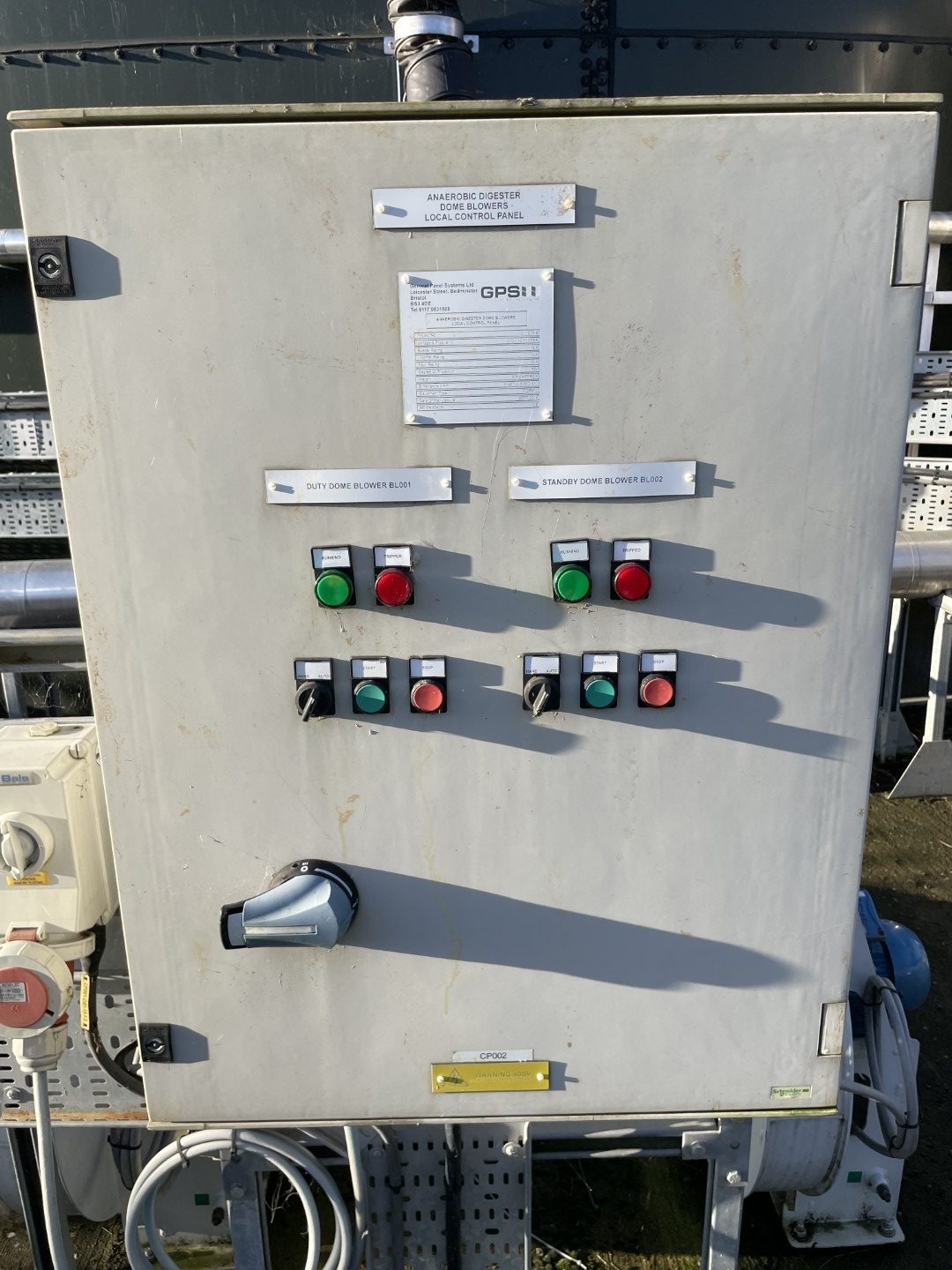 Gas holder air blower package: Duty/standby with control panel and air flaps - Image 6