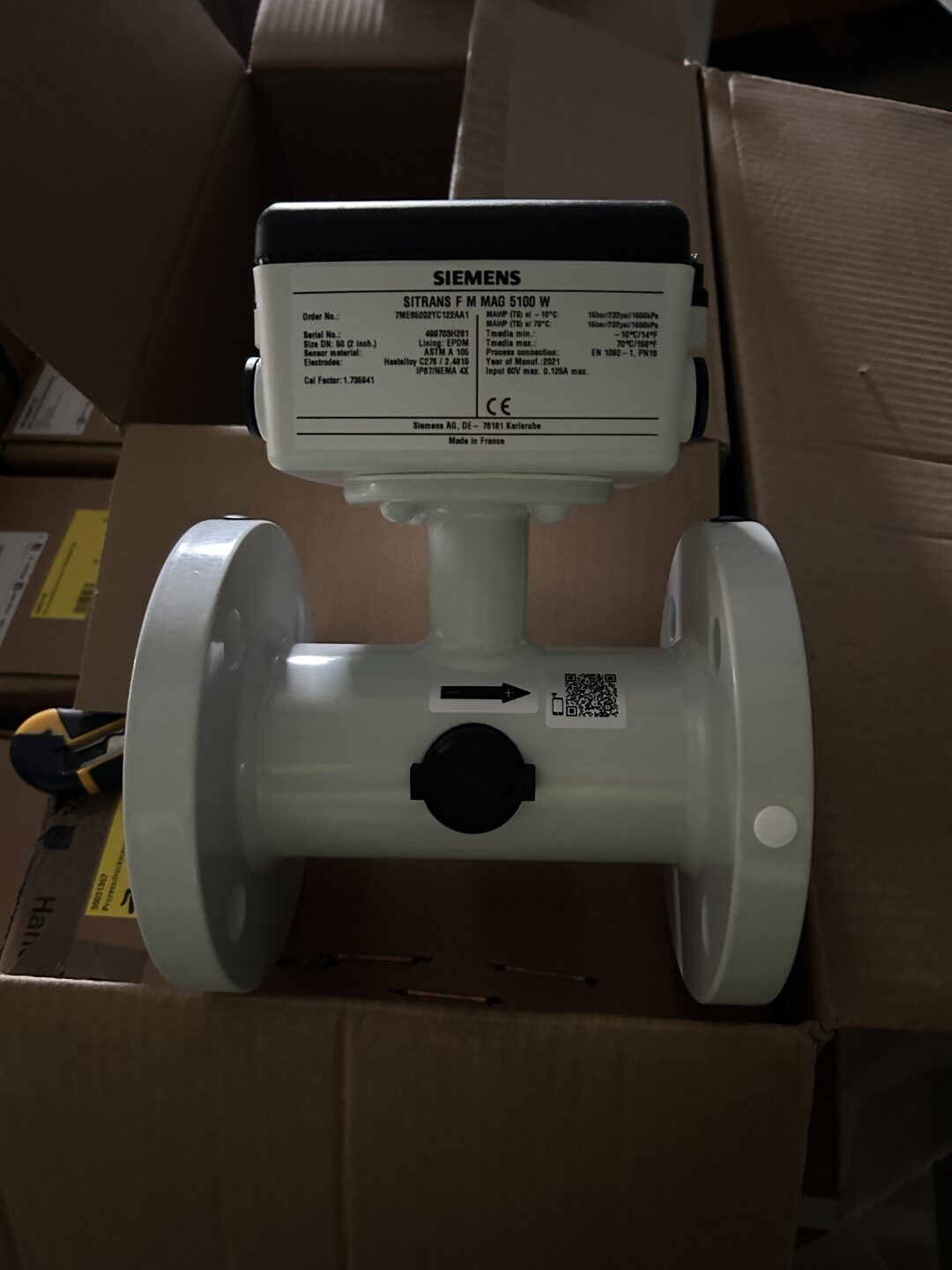 Siemens SISTRANS T M MAG 5100 W mag flow meter DN50 - Unused
