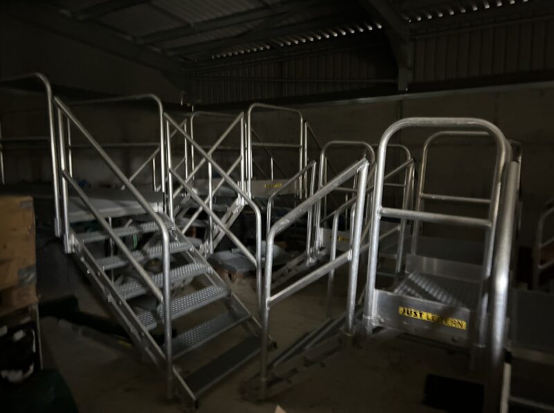 Various Aluminium step overs and walkways with handrails - Image 2