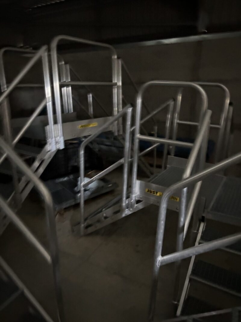 Various Aluminium step overs and walkways with handrails - Image 6