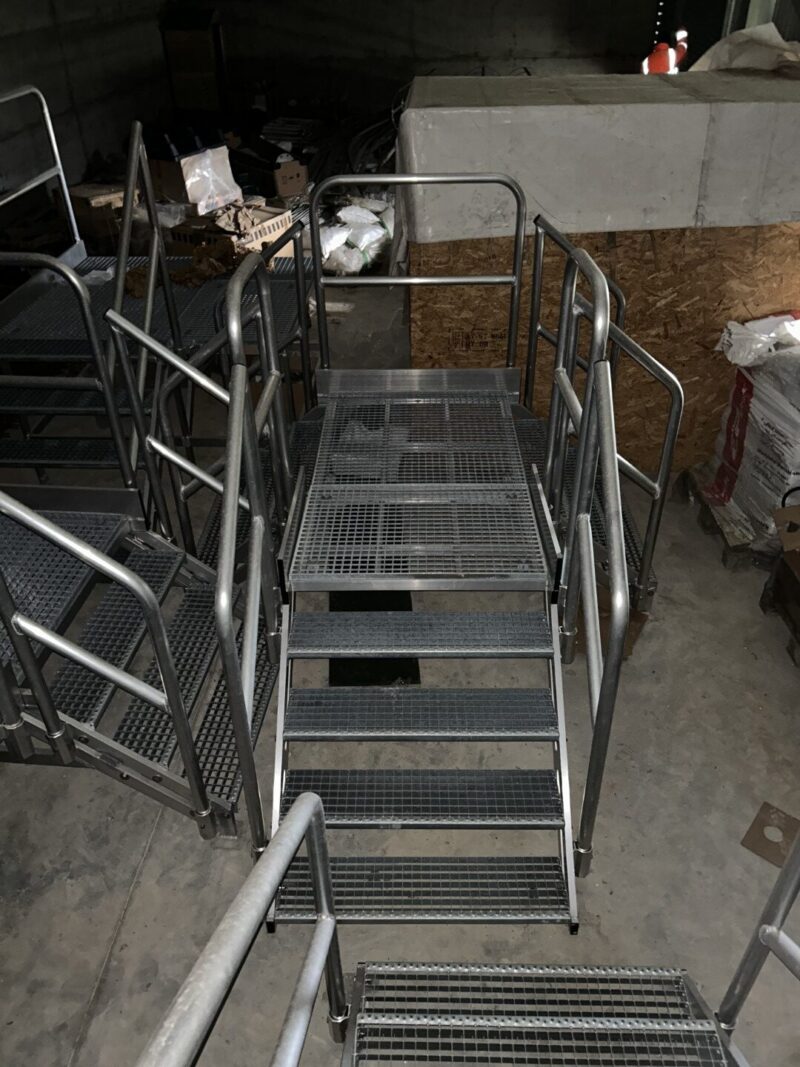 Various Aluminium step overs and walkways with handrails - Image 4