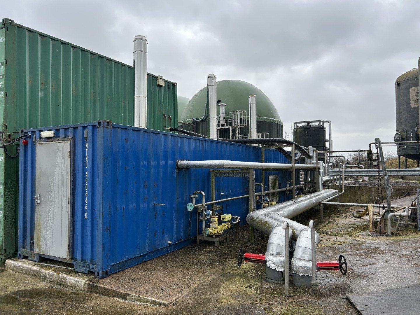 3 x Biogas boilers fully containerised with all ancillaries - 3 x 199kW