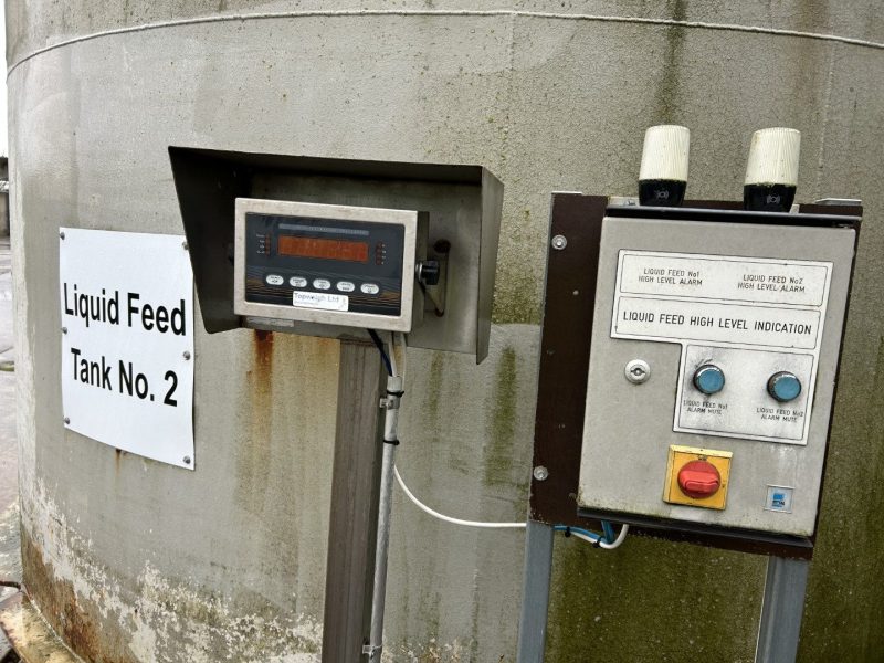 Liquid feed tank - 60,000litres, insulated on weigh cells - Image 3