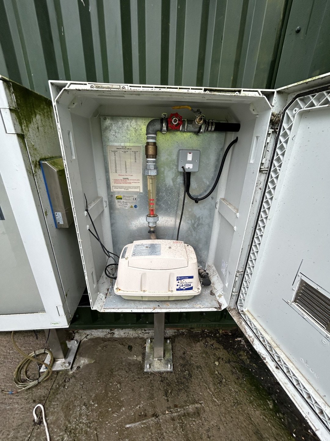 Biological Desulphurisation system - Nitto LA-120A with rotometer in stand-alone cabinet