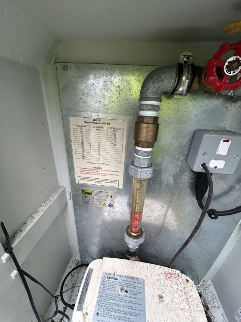Biological Desulphurisation system - Nitto LA-120A with rotometer in stand-alone cabinet - Image 4