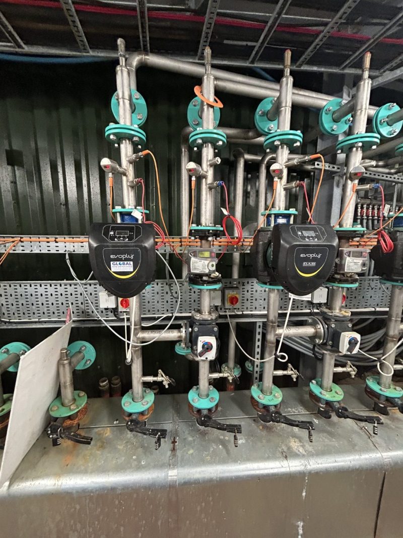 Hot Water distribution header with pumps, valves and heat meters - Image 5