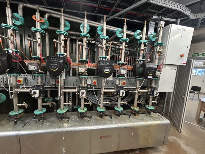 Hot Water distribution header with pumps, valves and heat meters - Image 2