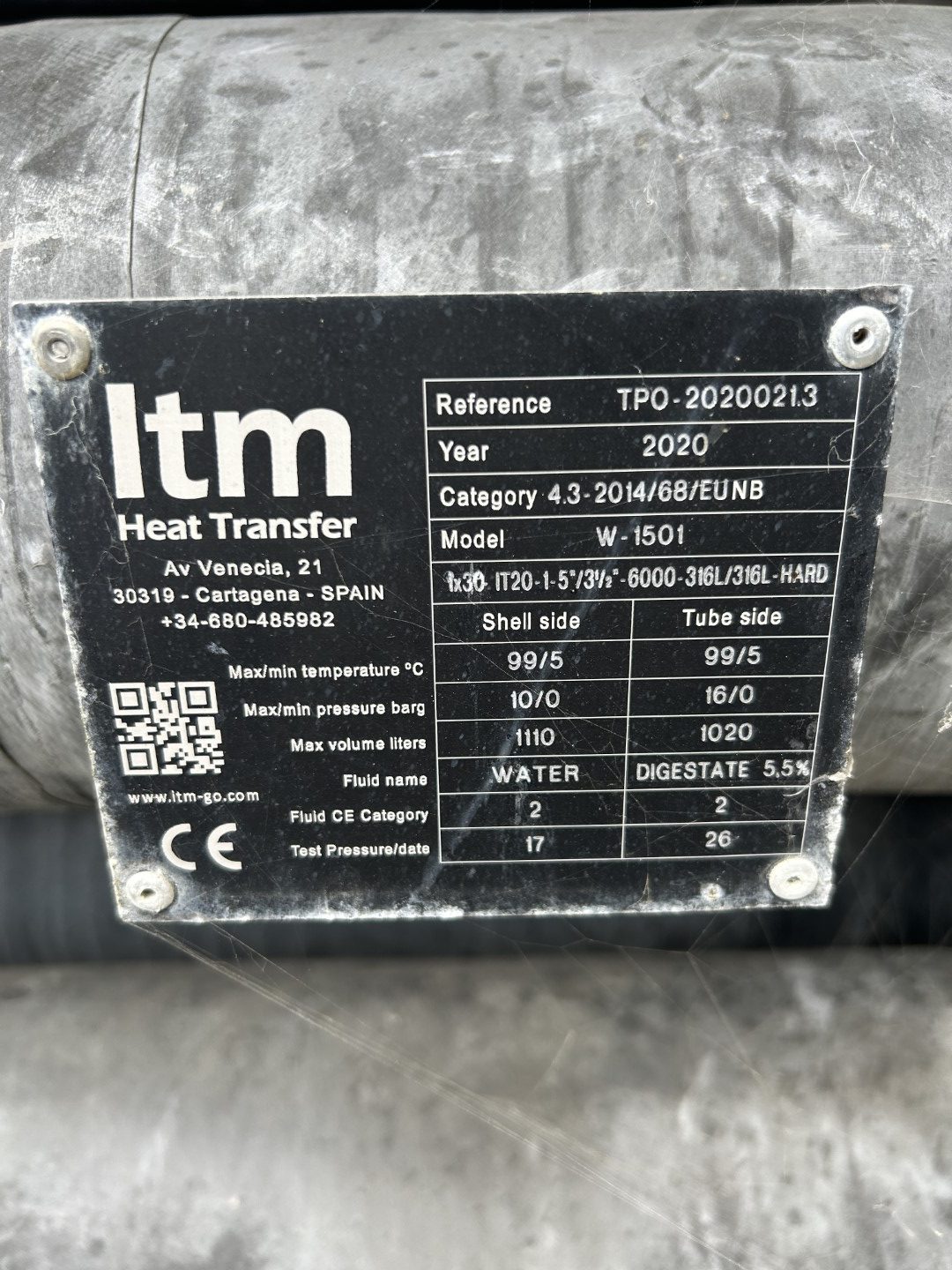 30 Pass Heat Exchanger in Stainless Steel DN80 connections - VGC - Image 6