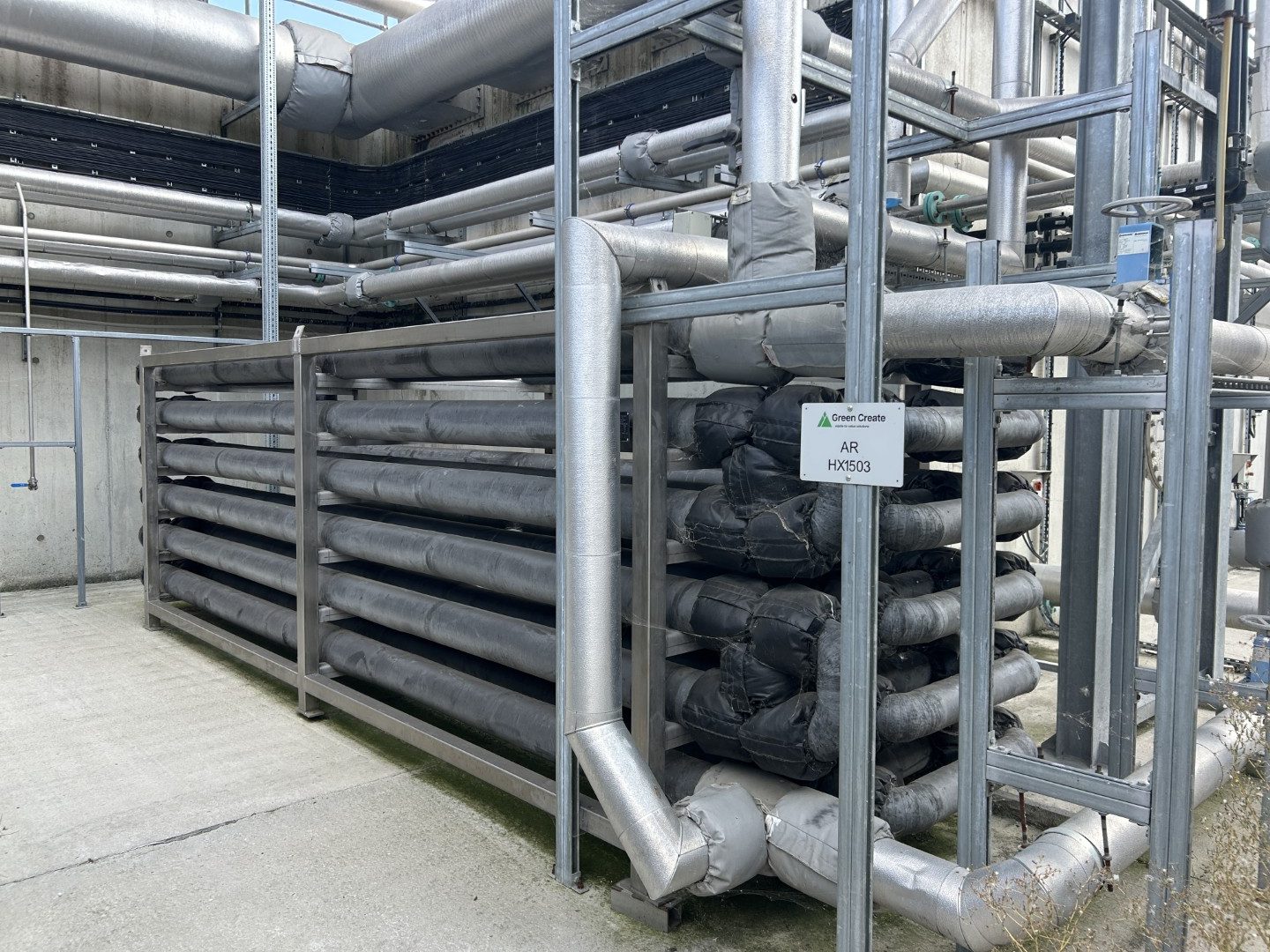 18 Pass Heat Exchanger in Stainless Steel DN80 connections - VGC