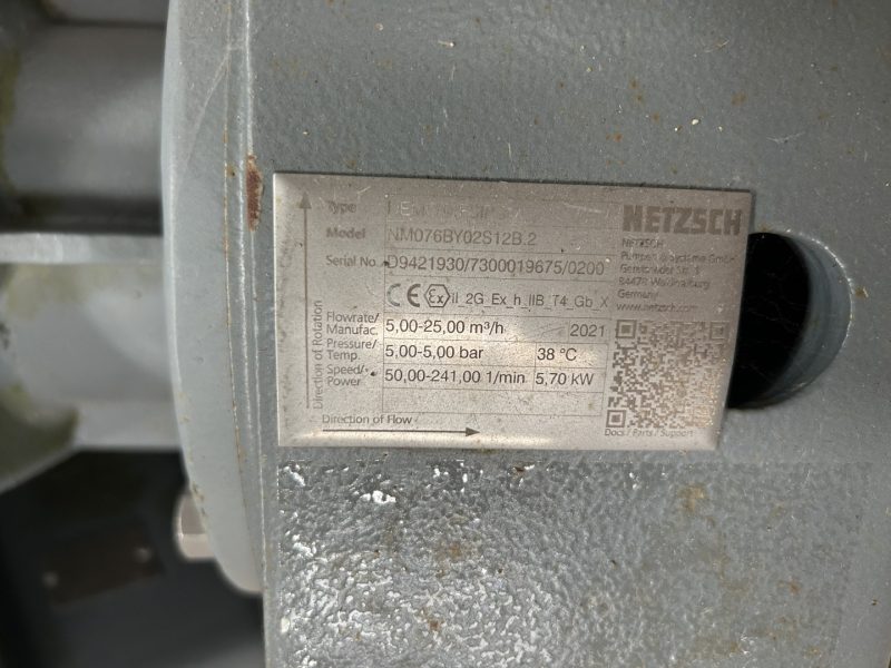 Netzsch NM076 Pump, 25m3/hr, 7.5kW - BRAND NEW STILL IN CRATE - 2 AVAILABLE - Image 4
