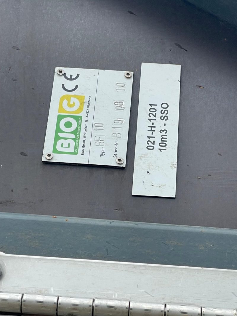 Bio-G 10-3 Feeder 10m3 - Immaculate with Stainless steel conveyors - Image 8