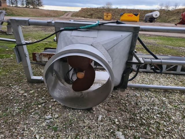 FF-Maschinenbau Submersible Jet Mixer 15kW on adjustable frame - With spares