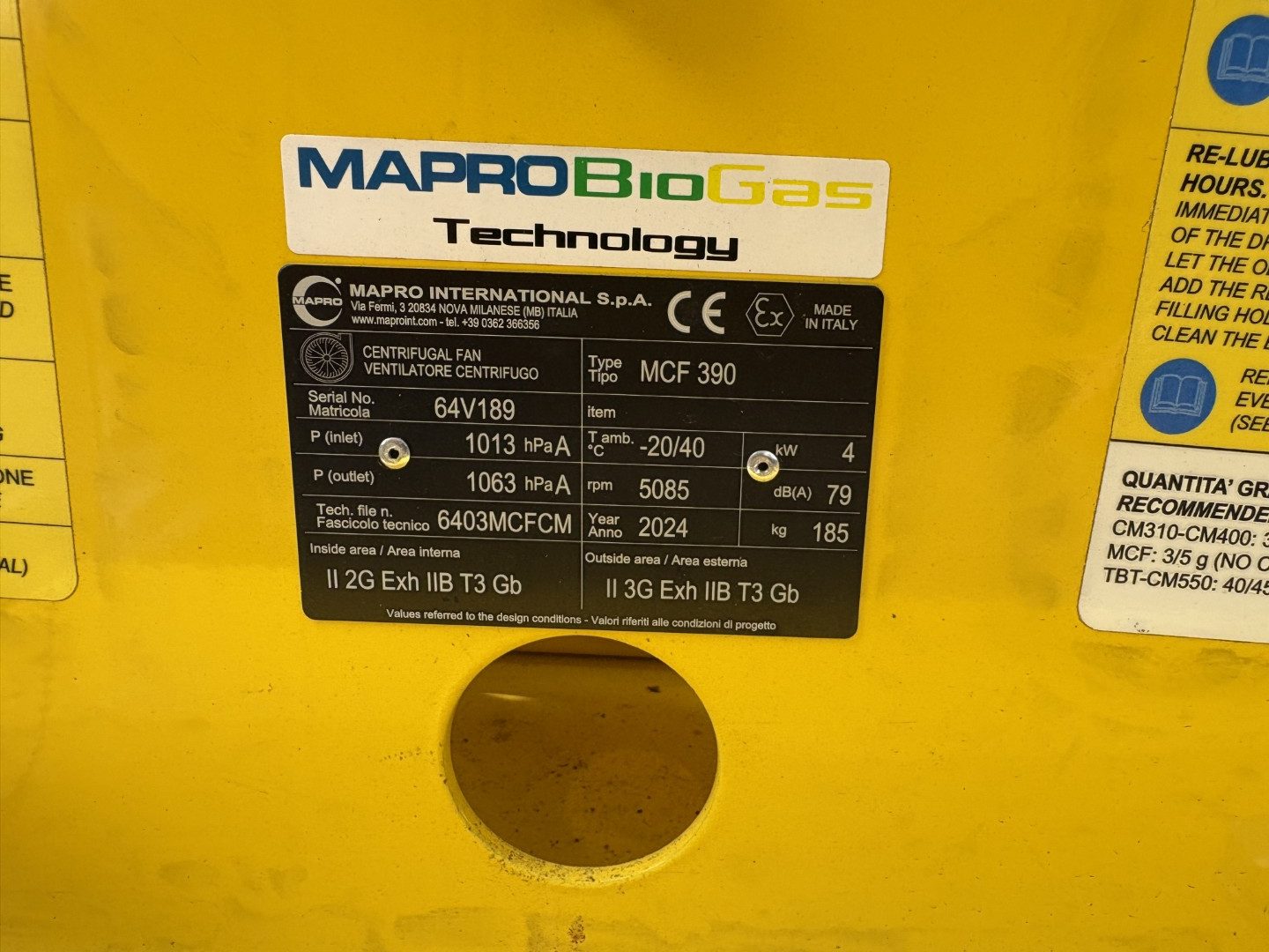 Mapro MCF 390 Biogas Booster 1100m3/hr @ 50mbar lift ***BRAND NEW*** - Image 2