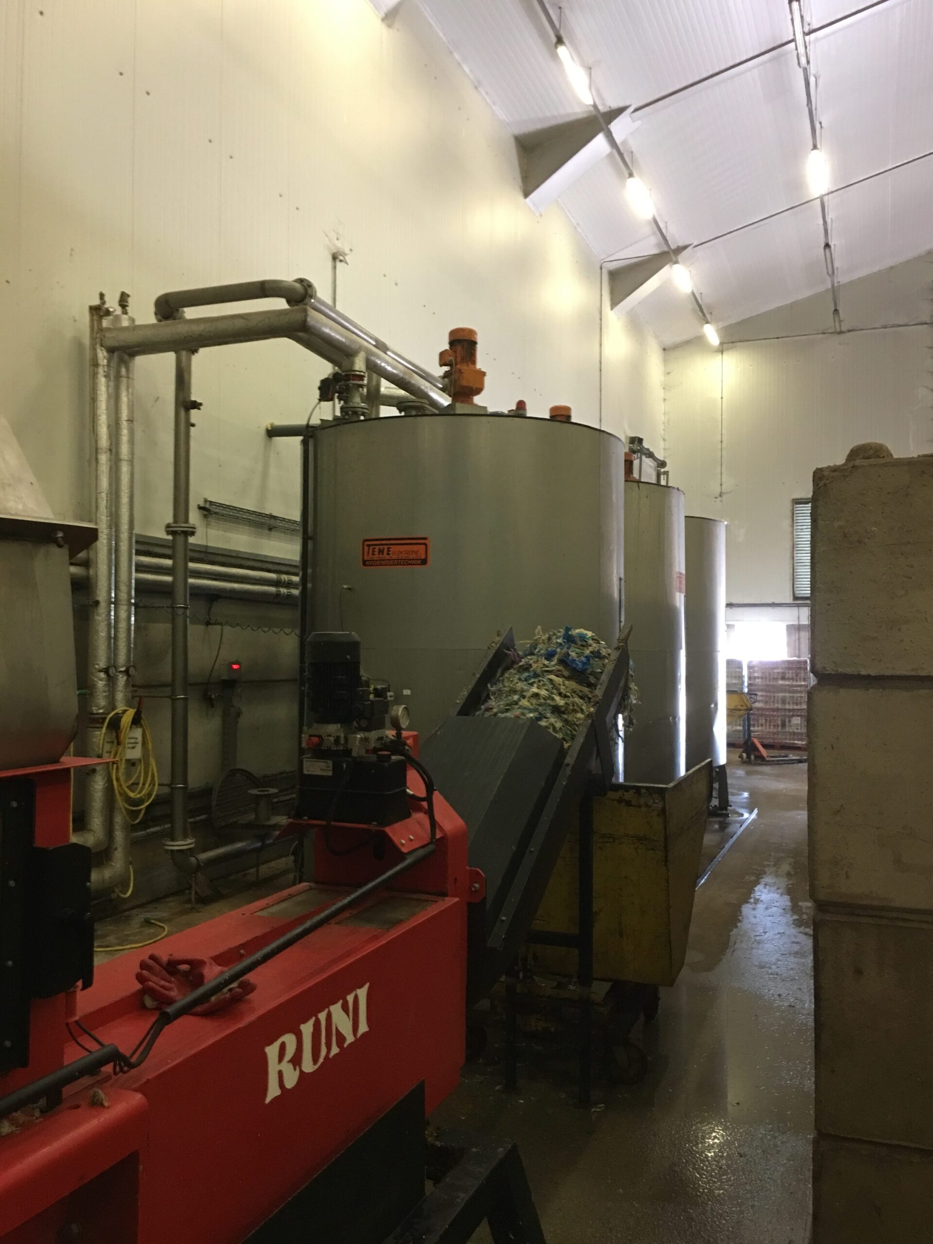 Complete 3 tank Pasteurisation system - TEWE Elektronic - 120 tpd