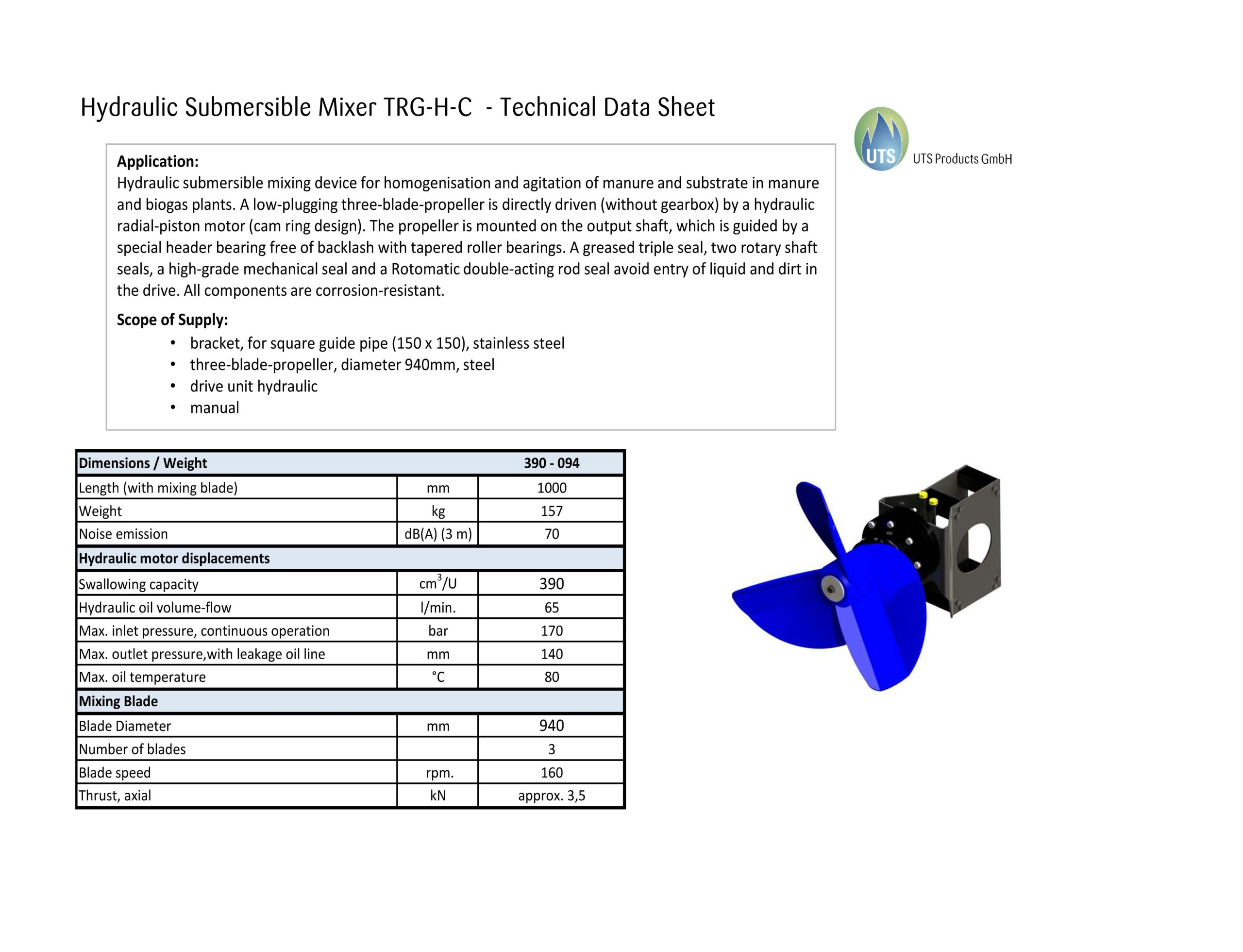 UTS Biogas / Anaergia Hydraulic mixing units - 7 available **CLEARANCE**