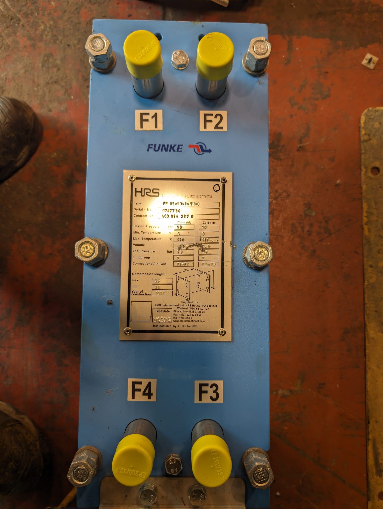 HRS Plate Heat Exchanger type FP05-13.1.NH.0