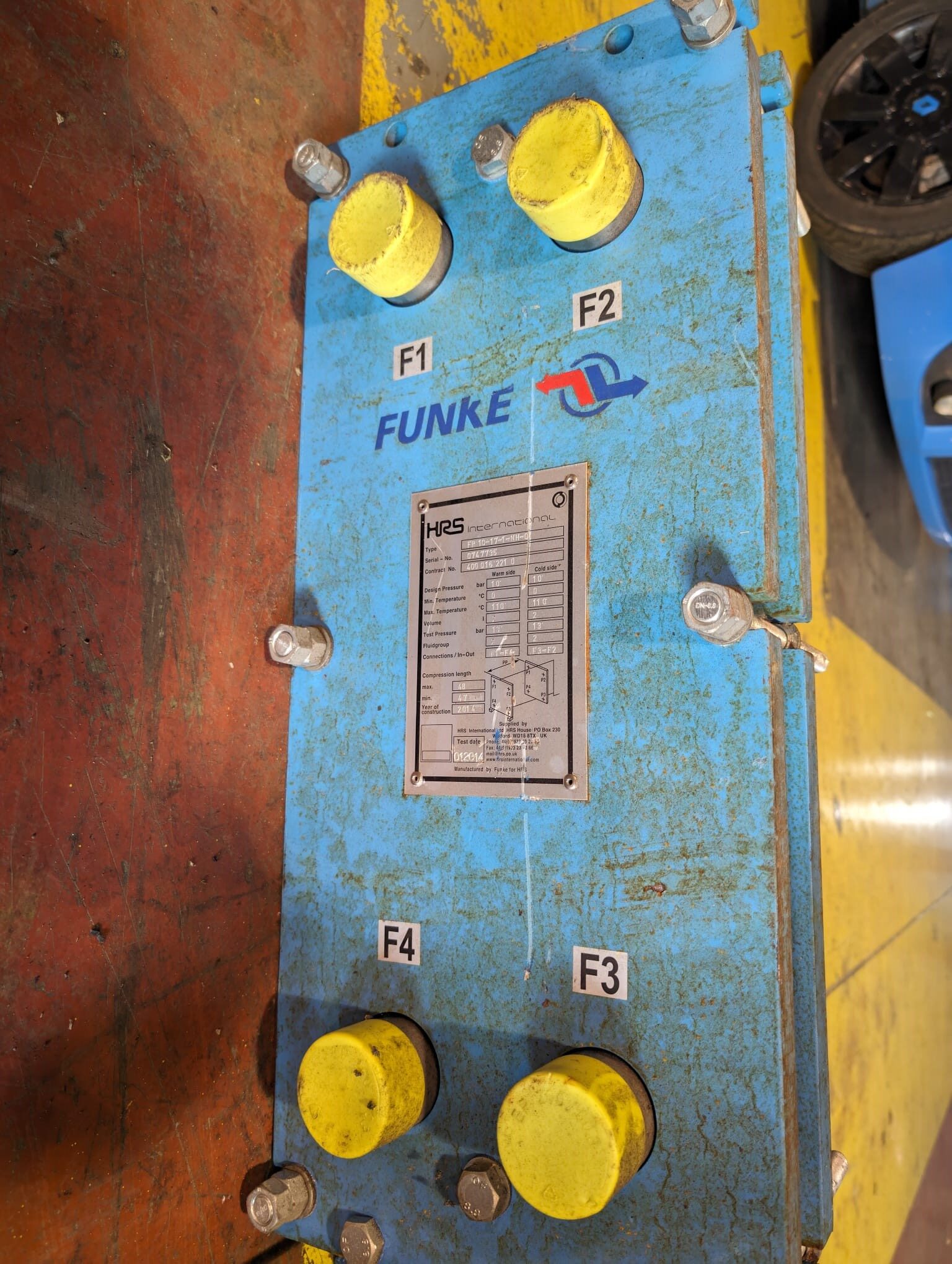 HRS Plate heat Exchanger for sale type FP10-17-1-NH-0